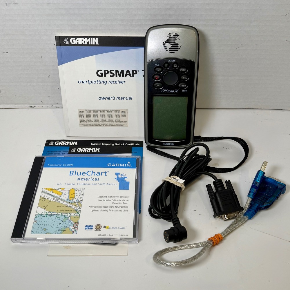 Garmin GPSMAP 76 Waterproof Handheld GPS Marine Navigator Bundle Taiwan‎